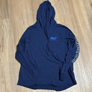 Vineyard Vines Blue Hoodie long sleeve t shirt